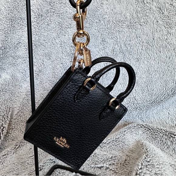 Coach N/S Mini Tote Bag Charm Keychain CU280 NWT - Picture 12 of 14